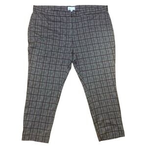 Nordstrom Rack Plaid Pants Black White Brown Women’s Plus Size 3X new with tag
